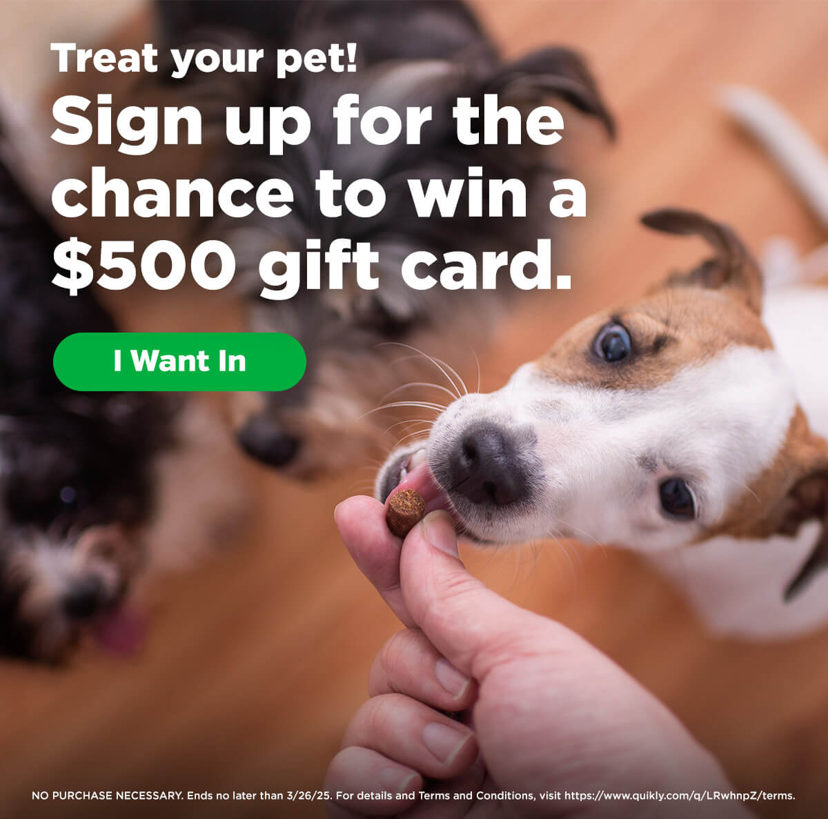 Sign up for the chance to win a $500 gift card!