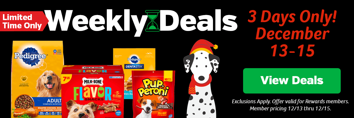 Weekly Deals. 3 Days only! December 13th - 15th
