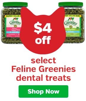 $4 Off Greenies dental cat treats